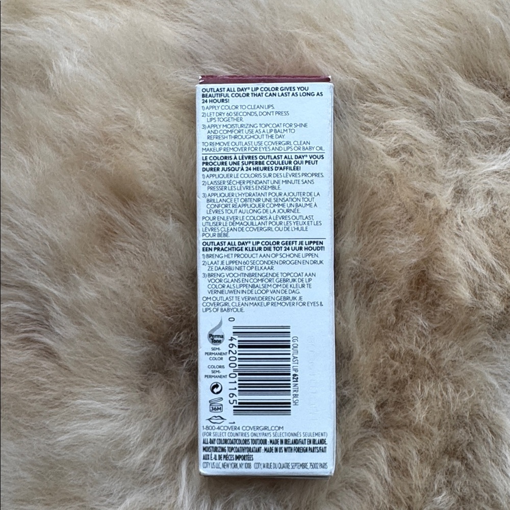 621 Natural Blush – CoverGirl Outlast All-Day Lip Color - Picture 2 of 2